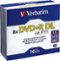 Verbatim - Life Series 8x DVD+R DL Disks with Jewel Slim Cases (10-Pack) - Matte Silver-Front_Standard