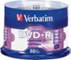Verbatim - 16x DVD+R Discs (50-Pack) - White-Front_Standard