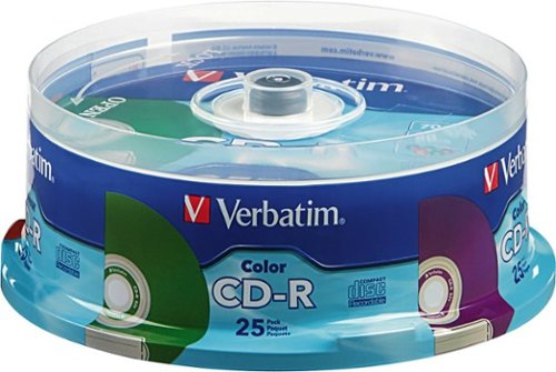  Verbatim - 52x CD-R Discs (25-Pack) - Multi