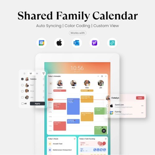 Cozyla Digital 15.6 Calendar+2 AIO Family Hub & Planner Bundle - White WORLDWIDE DELIVERY