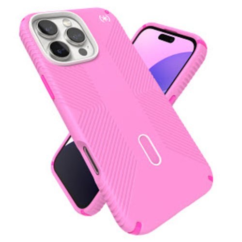 Speck Presidio Perfect Clear ClickLock Case with MagSafe for Apple iPhone 16 Pro Max - True Pink BUY IN SINGAPORE