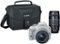 Canon - EOS Rebel SL1 DSLR Camera with 18-55mm STM and 75-300mm III Lenses - White-Front_Standard