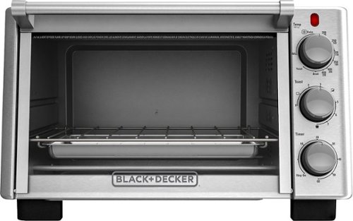  Black &amp; Decker - 6-Slice Toaster Oven - Silver