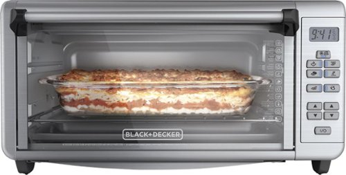  Black+Decker - 8-Slice Toaster Oven - Silver