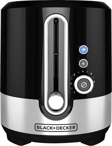  Black &amp; Decker - 2-Slice Extra-Wide-Slot Toaster - Black