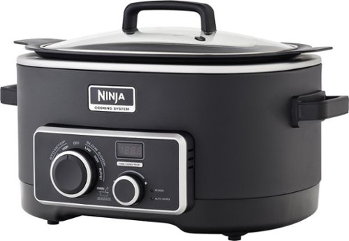  Ninja - 6-Quart 3-in-1 Cooking System - Black