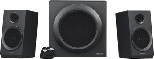 Logitech - Z333 2.1 Speaker system with Headphone Jack (3-Piece) - Black