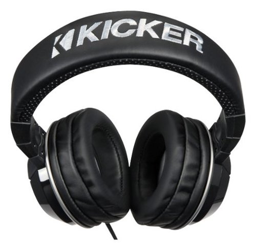 KICKER - Cush Talk Over-the-Ear Headphones - Black-Front_Standard 