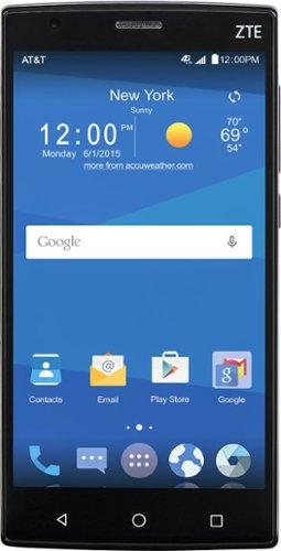  AT&amp;T Prepaid - ZTE Zmax 2 4G LTE with 16GB Memory Prepaid Cell Phone - Black