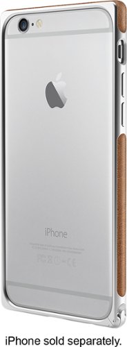  ADOPTED - Leather Frame Case for Apple® iPhone® 6 and 6s - Brown/Silver