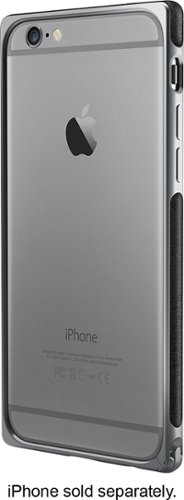  ADOPTED - Leather Frame Case for Apple® iPhone® 6 and 6s - Gray/Charcoal