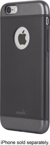  Moshi - iGlaze Case for Apple® iPhone® 6 and 6s - Graphite Black