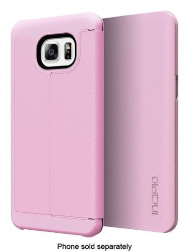 Incipio - Lancaster Folio Case for Samsung Galaxy S6 edge Plus Cell Phones - Pink-Front_Standard 