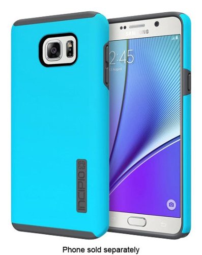  Incipio - DualPro Hard Shell Case for Samsung Galaxy Note 5 Cell Phones - Blue/Gray