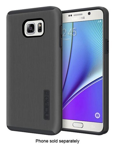  Incipio - DualPro SHINE Case for Samsung Galaxy Note 5 Cell Phones - Gunmetal/Gray