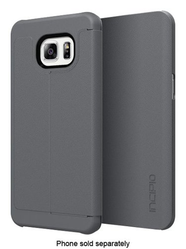 Incipio - Lancaster Folio Case for Samsung Galaxy S6 edge Plus Cell Phones - Gray-Front_Standard 