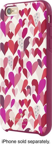  kate spade new york - Hybrid Hard Shell Case for Apple® iPhone® 6 Plus and 6s Plus - Confetti Hearts Multi Crystal Stones