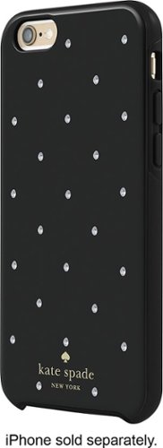  kate spade new york - Hybrid Hard Shell Case for Apple® iPhone® 6 and 6s - Black/Cream