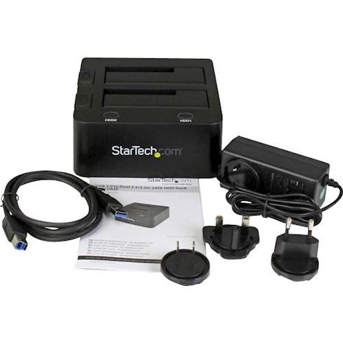 StarTech.com Dual USB 3.0 Hard Drive Docking Station - Black HOW TO BUY