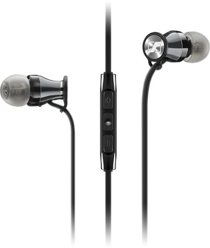  Sennheiser - MOMENTUM Earbud Headphones - Black Chrome