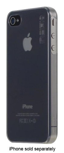 Incipio - feather Snap-On Case for Apple® iPhone® 4 and 4S - Translucent Mercury-Front_Standard 