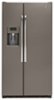 GE - 21.9 Cu. Ft. Side-by-Side Counter-Depth Refrigerator - Slate-Front_Standard 