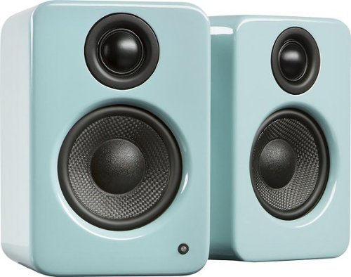 Kanto - YU2 3" 2-Way Powered Desktop Speakers (Pair) - Gloss Teal-Front_Standard 