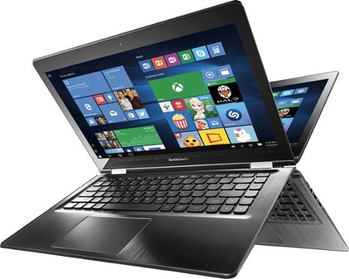  Lenovo - Flex 3 2-in-1 14&quot; Touch-Screen Laptop - Intel Core i3 - 4GB Memory - 500GB+8GB Hybrid Hard Drive - Black