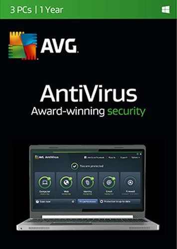  AVG - AntiVirus 2016 (3-Devices) (1-Year Subscription)