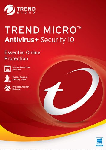  Trend Micro Antivirus+ Security 10 (1-User) (1-Year Subscription)