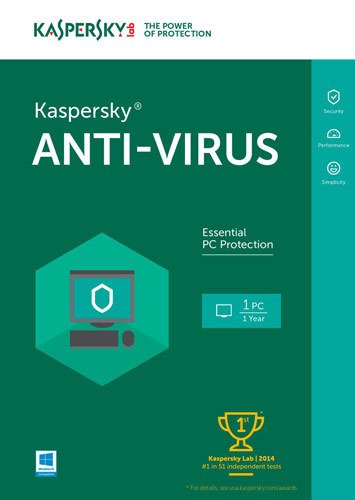  Kaspersky Lab - Kaspersky Anti-Virus 2016 (1 User)