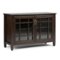 Simpli Home - Connaught Low Storage Cabinet - Dark Chestnut Brown-Front_Standard