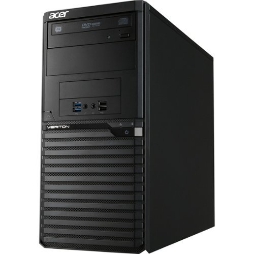 Acer - Veriton Desktop - Intel Pentium - 4GB Memory - 500GB Hard Drive - Black-Front_Standard 