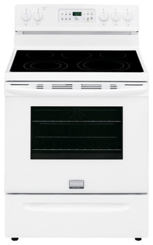  Frigidaire - Gallery 5.7 Cu. Ft. Self-Cleaning Freestanding Electric Convection Range - White