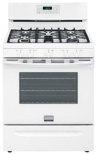  Frigidaire - Gallery 5.0 Cu. Ft. Self-Cleaning Freestanding Gas Convection Range - White