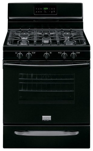  Frigidaire - Gallery 5.0 Cu. Ft. Self-Cleaning Freestanding Gas Convection Range - Black