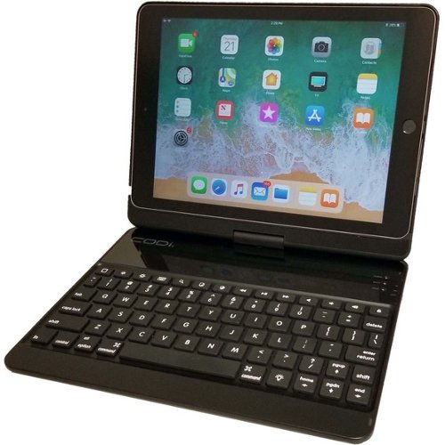 CODi - Bluetooth Backlit Keyboard Case for Apple iPad 9.7 Models - Black-Front_Standard 