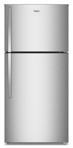  Whirlpool - 19.2 Cu. Ft. Top-Freezer Refrigerator with Total Coverage Cooling - Fingerprint-Resistant Stainless Finish