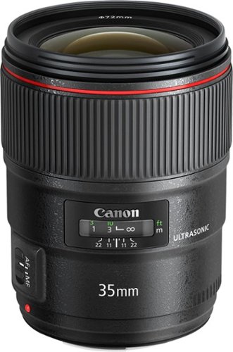  Canon - EF 35mm f/1.4L II USM Wide-Angle Lens - Black