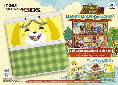  New Nintendo 3DS Console Animal Crossing: Happy Home Designer Bundle - White