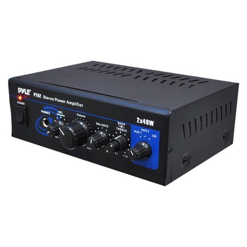 PYLE 20W 2-Ch. Power Amplifier - Black WORLDWIDE DELIVERY