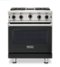 Viking - 30 in. Wide 4 burner 5-Series Gas Open Burner Range - Antique Bronze-Front_Standard