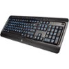 AZIO - KB505U Wired Full-size Wired Membrane with Back Lighting Keyboard - Black-Front_Standard