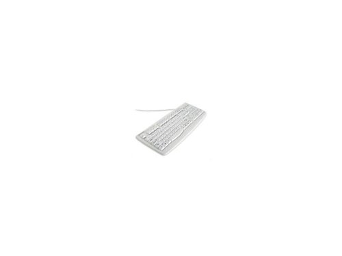 Kensington - K64406US 104 Normal Keys USB Wired Standard Washable Keyboard with Antimicrobial Protection - White-Front_Standard 