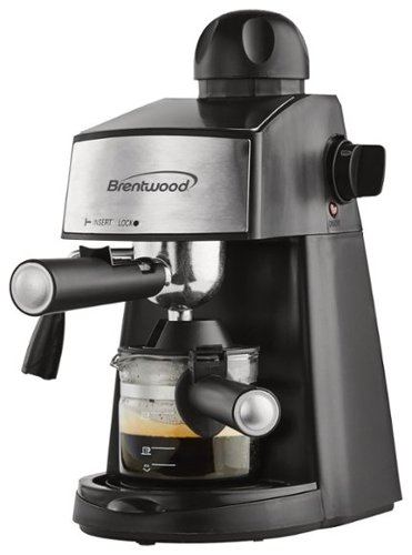  Brentwood - Espresso and Cappuccino Maker - Black/Silver