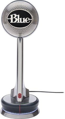 Blue Microphones - Nessie Adaptive USB Microphone - Silver-Front_Standard 