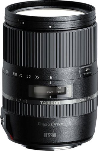  Tamron - 16-300mm f/3.5-6.3 Di II VC PZD Macro All-in-One Zoom Lens for Canon - Black