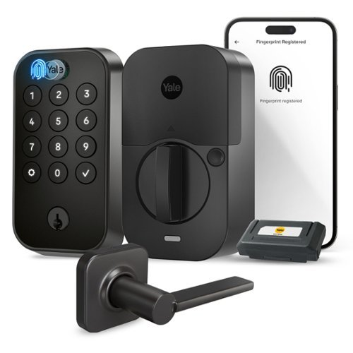 Yale - Assure Lock 2 Touch Keypad with Wi-Fi and Valdosta Lever - Black Suede