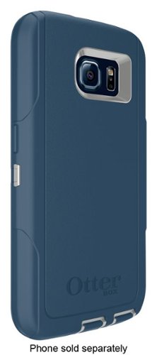 OtterBox - Defender Series Case for Samsung Galaxy S6 Cell Phones - Casual Blue-Front_Standard 