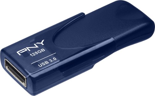  PNY - Turbo Attaché 4 128GB USB 3.0 Type A Flash Drive - Blue